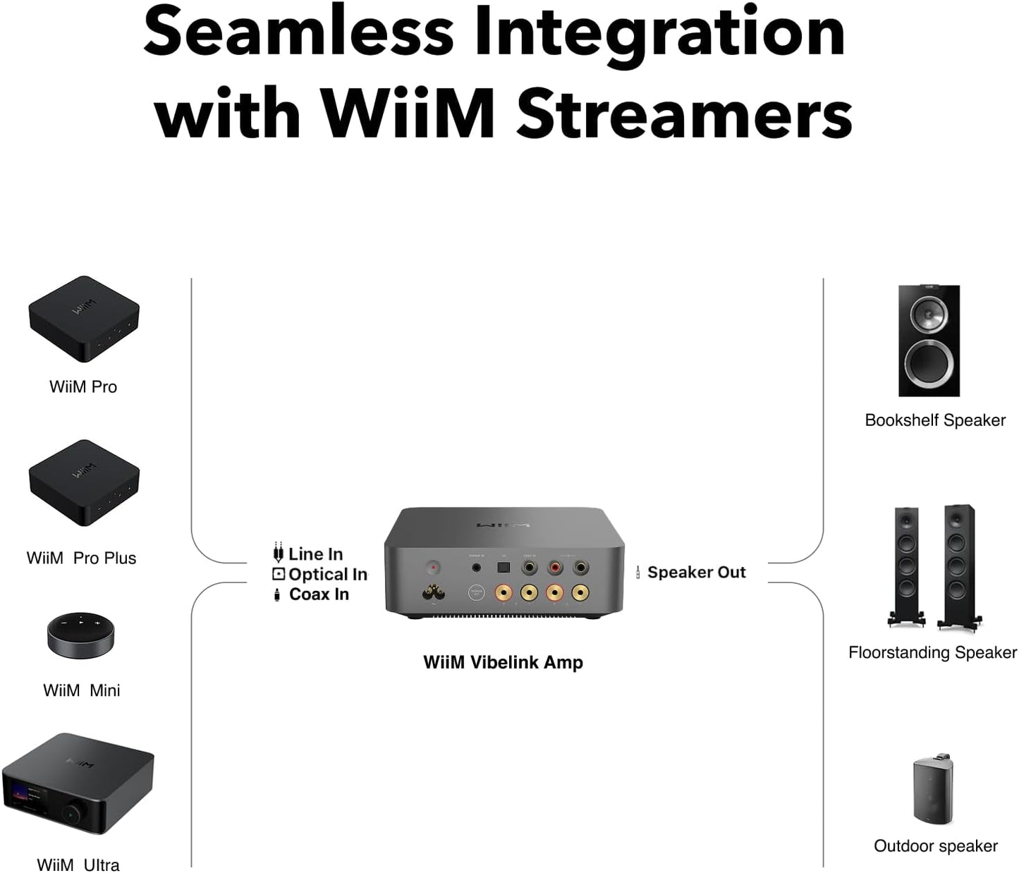 WiiM Vibelink Amp 100W Power Amplifier